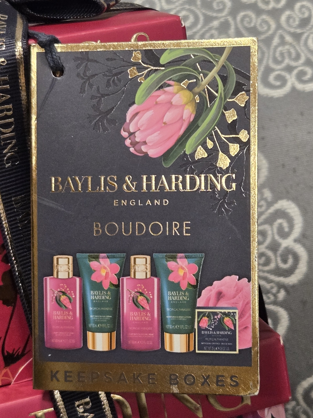 Baylis & Harding Boudoire Bath & Body Set Keepsake Boxes NWT